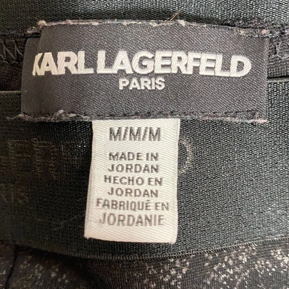 Karl Lagerfeld Paris Black Leggings Size Medium